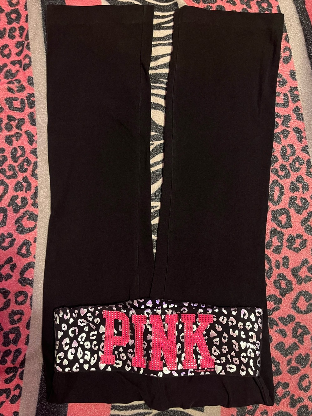 Vintage PINK Victoria's Secret foldover leggings